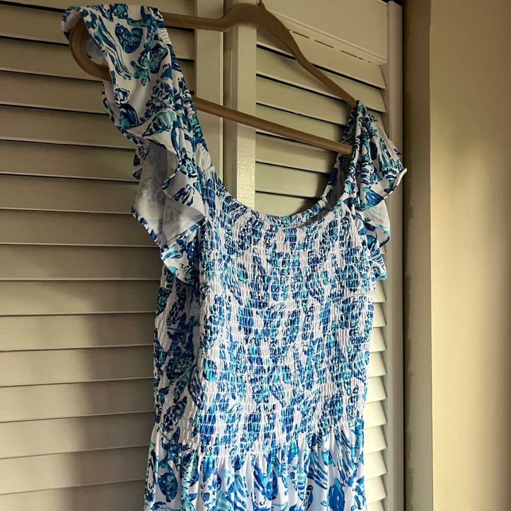 Lilly Pulitzer Blue and White Dress - Picture 6 of 10